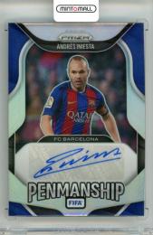 2025-26 Panini Prizm FIFA  Andres Iniesta #P-AI Penmanship Silver Parallel【188/199】