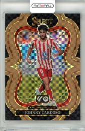 2025-26 Panini Select La Liga  Johnny Cardoso #123 Base Mezzanine Bronze Checker Parallel【70/99】