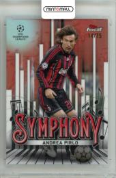 2024-25 Topps Finest UEFA Club Competitions Andrea Pirlo #SY-4 Symphony Rose Gold Refractor Parallel【14/75】