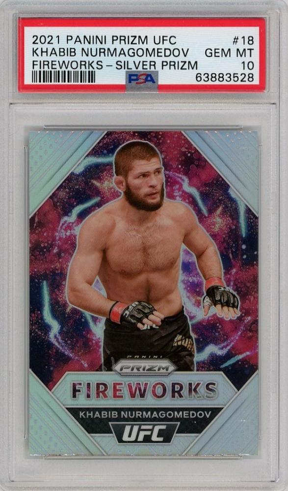 ミントモール / MINT 千葉店 / 2021 Panini Prizm UFC Khabib Nurmagomedov Fireworks  Silver #18 (PSA 10 GEM MT)