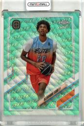 2021-22 Topps Chrome Overtime Elite Alexandre Sarr #92 RC Aqua/Green OTE Refractor【194/199】