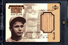 1999 Upper Deck #JF Jimmie Foxx A Piece of History 500 Club Bat Boston Redsox