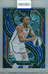 2025 Panini WNBA Select Tina Charles #160 Base Premier Level Blue Scope Prizm Parallel【154/199】