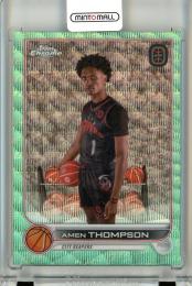 2022-23 Topps Chrome Overtime Elite Amen Thompson #1 Aqua/Green OTE Refractor【160/199】