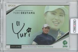 2022 EPOCH JLPGA日本女子プロゴルフ協会 ROOKIES & WINNERS / 奥山友梨 ホログラム仕様AUTHENTIC AUTOGRAPHS直筆サインカード 【10/30】