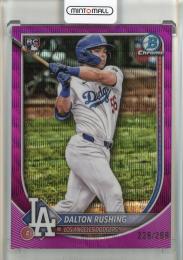 2025 Bowman Chrome Dalton Rushing Fuchsia Wave Refractors #100【228/299】 Los Angeles Dodgers