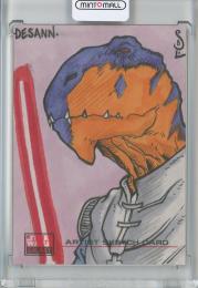 2008 TOPPS STAR WARS GALAXY SERIES 4 Desann Artist Sketch Card