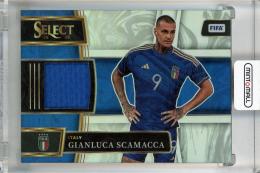 2022-23 Panini Select FIFA Gianluca Scamacca Select Memorabilia Silver #17 Italy