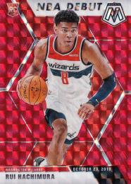 2019-20 Panini Mosaic Washington Wizards Rui Hachimura Base Mosaic Redパラレル版