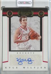 2016-17 Panini Grand Reserve Basketball Kyle Wilter Grand Reserve Autograph #9【01/99】 Houston Rockets