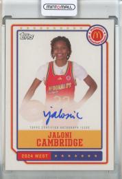 2024 Topps McDonald's All American #EAJC Jaloni Cambridge Event Autographs