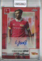2020-21 Topps Chrome Bundesliga Autographs Christopher Lenz Orange Refractors #BCACLE【10/10】《裏面左剥がれ》 FC Union Berlin