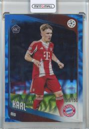 2025-26 Topps UEFA Competitions Japan Edition Soccer Lennart Karl RC #187 Blue Refractors【139/150】 FC Bayern Munchen