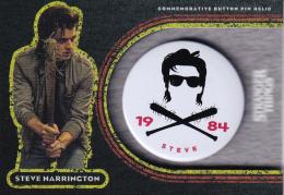 2019 Topps Stranger Things Welcome to the Upside Down Steve With Bats Steve Harrington Commemorative Button Pin Relics