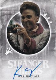 2019 Topps Stranger Things Welcome to the Upside Down  Karen Ceesay as Mrs. Sinclair Autographs