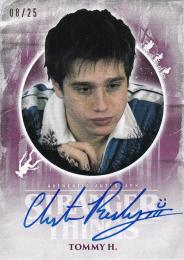 2019 Topps Stranger Things Welcome to the Upside Down  Chester Rushing as Tommy H. Autographs Purple 08/25