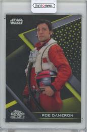 2022 TOPPS Chrome Black Star Wars Gold Refractors #23 / POE DAMERON 【16/50】