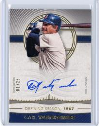 2021 Topps Definitive Collection Boston Red Sox Carl Yastrzemski Defining Seasons Autographs (1stナンバー!) 01/25