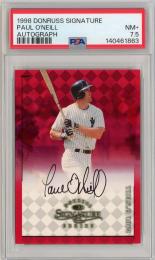 1998 DONRUSS Signature Series Paul O'Neill Autograph【PSA7.5】《Near MINT+》New York Yankees