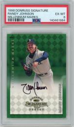 1998 DONRUSS Signature Series Randy Johnson Millennium Marks Autograph【0613】【PSA6】《Excellent MINT》Seattle Mariners