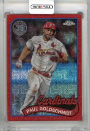 2024 TOPPS Series1 Paul Goldschmidt 1989 Topps Silver Pack Chrome Red Refractors #T89C89【1/5】 St. Louis Cardinals