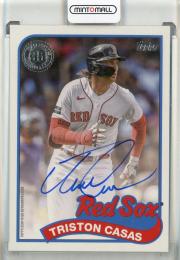 2024 Topps Series Two Triston Casas 1989 Topps Baseball Autograph Boston Red Sox
