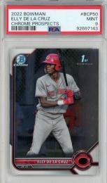 2022 Bowman Elly De La Cruz Chrome Prospects【PSA 9】《MINT》 Cincinatti Reds