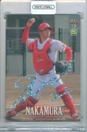 2019 BBM ベースボールカード 1STバージョン 中村奨成 #184 ホロ箔サインカード【13/50】 広島