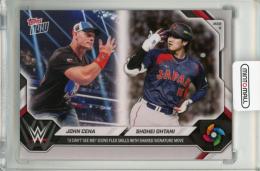 2026 Topps Now John Cena / Shohei Ohtani World Baseball Classic 'U Can't See Me!' Icons Flex Skills with Shared Signature Move #WBCO