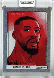 2023-24 Panini Hoops Basketball Damian Lillard Presentations #10 Portland Trail Blazers