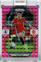 2022-23 Panini Prizm English Premier League Prizms Alejandro Garnacho Pink Mosaic #90《※傷あり》 Manchester United