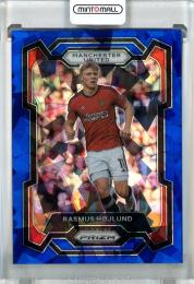 2023-24 Panini Prizm English Premier League Prizms Rasmus Hojlund Blue Ice #51【42/75】 Manchester United