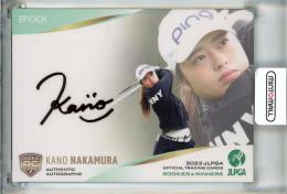 2023 EPOCH JLPGA オフィシャルトレーディングカード ROOKIES & WINNERS 仲村果乃 直筆サインカード RC【051/126】