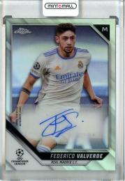 2021-22 Topps Chrome UEFA Champions League Federico Valverde Autographs #CAFV《裏面シミあり》 Real Madrid