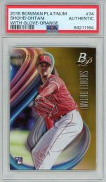 2018 BOWMAN PLATINUM Shohei Ohtani #34【04/25】【AUTHENTIC】 Los Angeles Angels