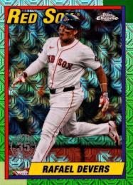 2025 Topps SERIES.1 MLB #T90C-8 Rafael Devers【'90 Topps Basebal Silver Pack Chrome】インサートカード
