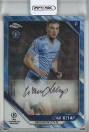 2021-22 Topps Chrome UEFA Champions League Liam Delap Autographs Blue Wave Refractors #CALD【74/75】 Manchester City