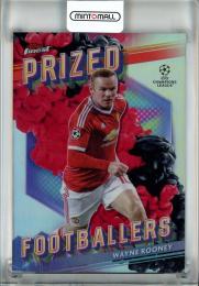 2023-24 Topps Finest UEFA Club Competitions Wayne Rooney Prized Footballers Fusion Variations Black Red #PFF17 Manchester United