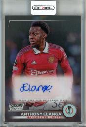 2022-23 Stadium Club Chrome UEFA Anthony Elanga Autographs #CAAE Anthony Elanga Manchester United