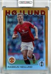 2024-25 Topps UEFA Club Competitions Rasmus Hojlund Orange Foilboard #184【8/25】 Manchester United