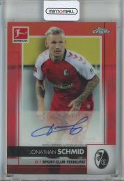 2020-21 Topps Chrome Bundesliga Jonathan Schmid Autographs Orange Refractors #BCAJSC【5/10】 SC Freiburg