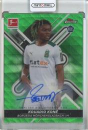 2021-22 Finest Bundesliga Kouadio Kone Autographs Green Wave Refractors #118【23/30】《※傷アリ》 Borussia Menhengladbah