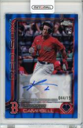 2025 Topps Chrome Kristian Campbell Blue Lava Refractor【044/150】 Boston Red Sox