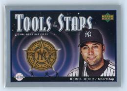 2004 Upper Deck Play Ball Tools of the Stars Bat #DJ New York Yankees Derek Jeter
