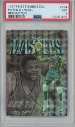 1997 Topps Finest Embossed Patrick Ewing Masters/Refractor/#124【138/263】【PSA7】 New York Knicks