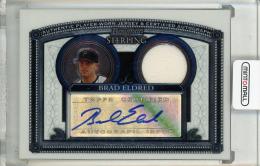 2005 Bowman Sterling Brad Eldred Autograph Relics Pittsburgh Pirates
