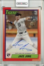 2025 Topps Series 2 Jace Jung 1990 Topps Autographs Detroit Tigers