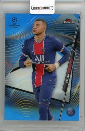 2020-21 TOPPS Finest UEFA Champions League Kylian Mbappe Blue Refractors #52【051/150】 Paris Saint-Germain