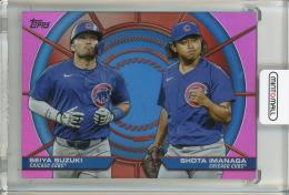 2025 Topps Series 2 Seiya Suzuki/Shota Imanaga Dynamic Duos Pink Foil Chicago Cubs