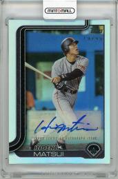 【裏面上側若干白欠けあり】2025 TOPPS NPB 松井秀喜 (巨人) 直筆サインカード【19/99】